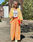 Musselin Hose, Leo '25, Neon-Orange