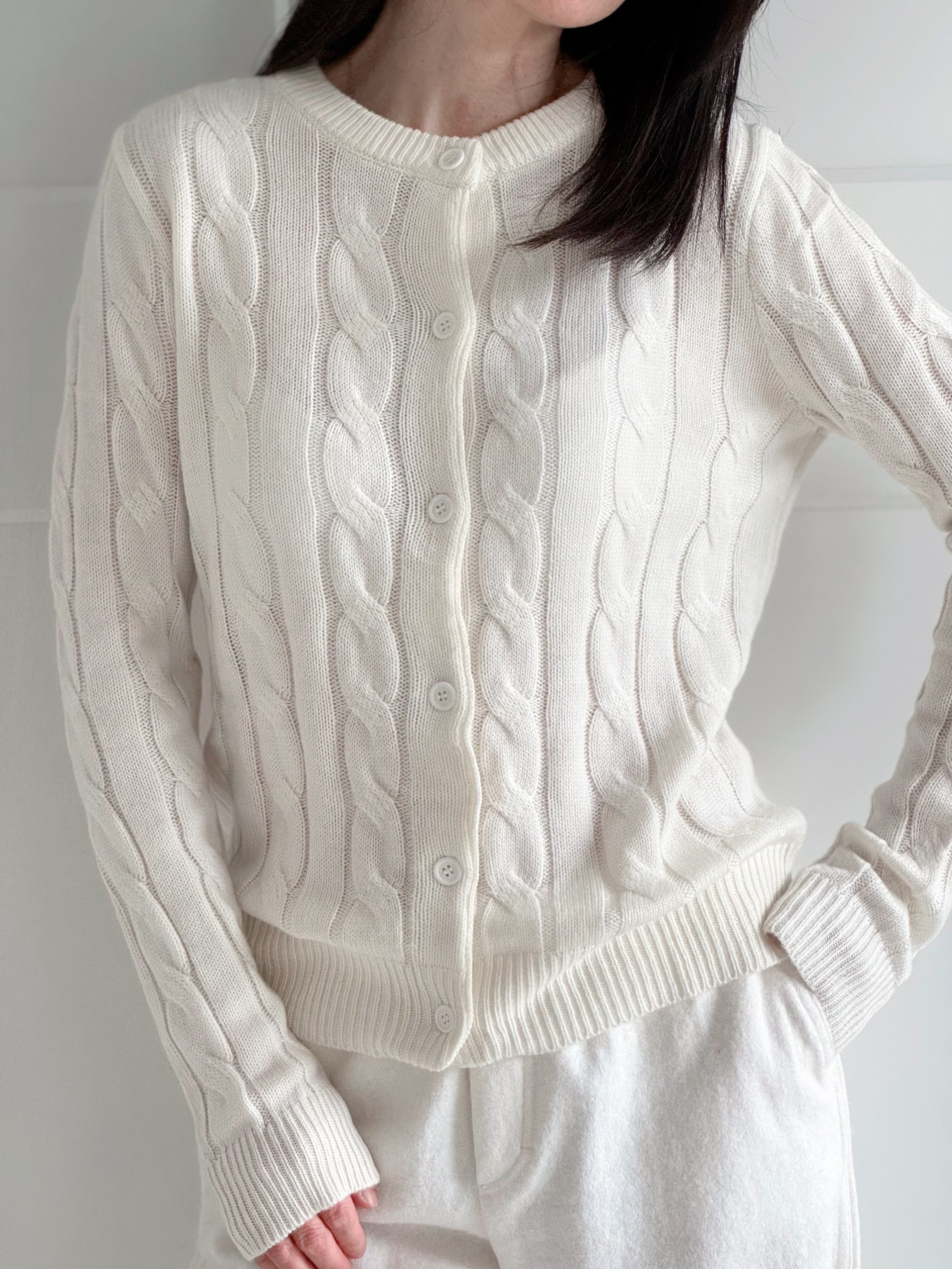 Cardigan, Zopfmuster, 8 Farben