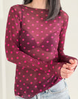 Longsleeve, Cashmere, Polka Dots, 3 Farben