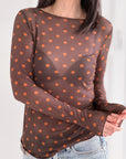 Longsleeve, Cashmere, Polka Dots, 3 Farben