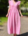 Musselin Kleid, Rückenausschnitt, ärmellos, 11 Farben