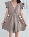 Musselin Jumpsuit, Rückenausschnitt, 5 Farben