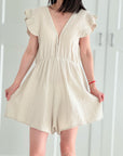 Musselin Jumpsuit, Rückenausschnitt, 5 Farben