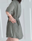 Musselin Jumpsuit, 4 Farben