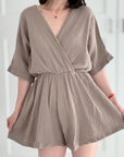 Musselin Jumpsuit, 4 Farben