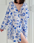 Musselin Bluse, Oversize, Maya, Weiß, 3 Farben