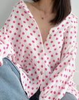 Musselin Bluse, Polka Dots, 6 Farben