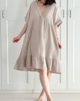 Musselin Tunika, Kurzarm, Classic, 4 Farben