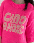 Pullover, Halbarm, CIAO AMORE, Neon
