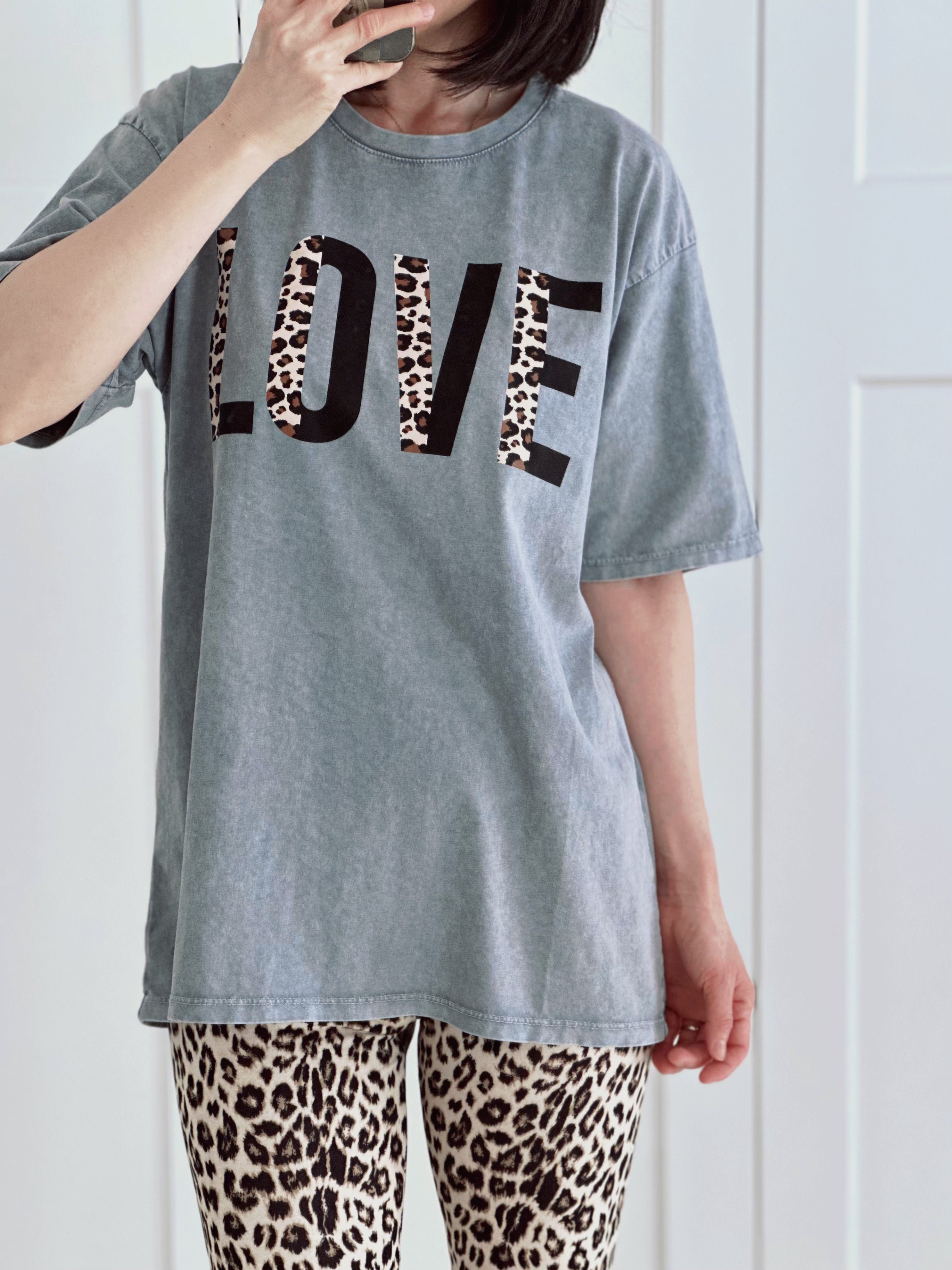 T-Shirt, Leo-LOVE (halb), 4 Farben