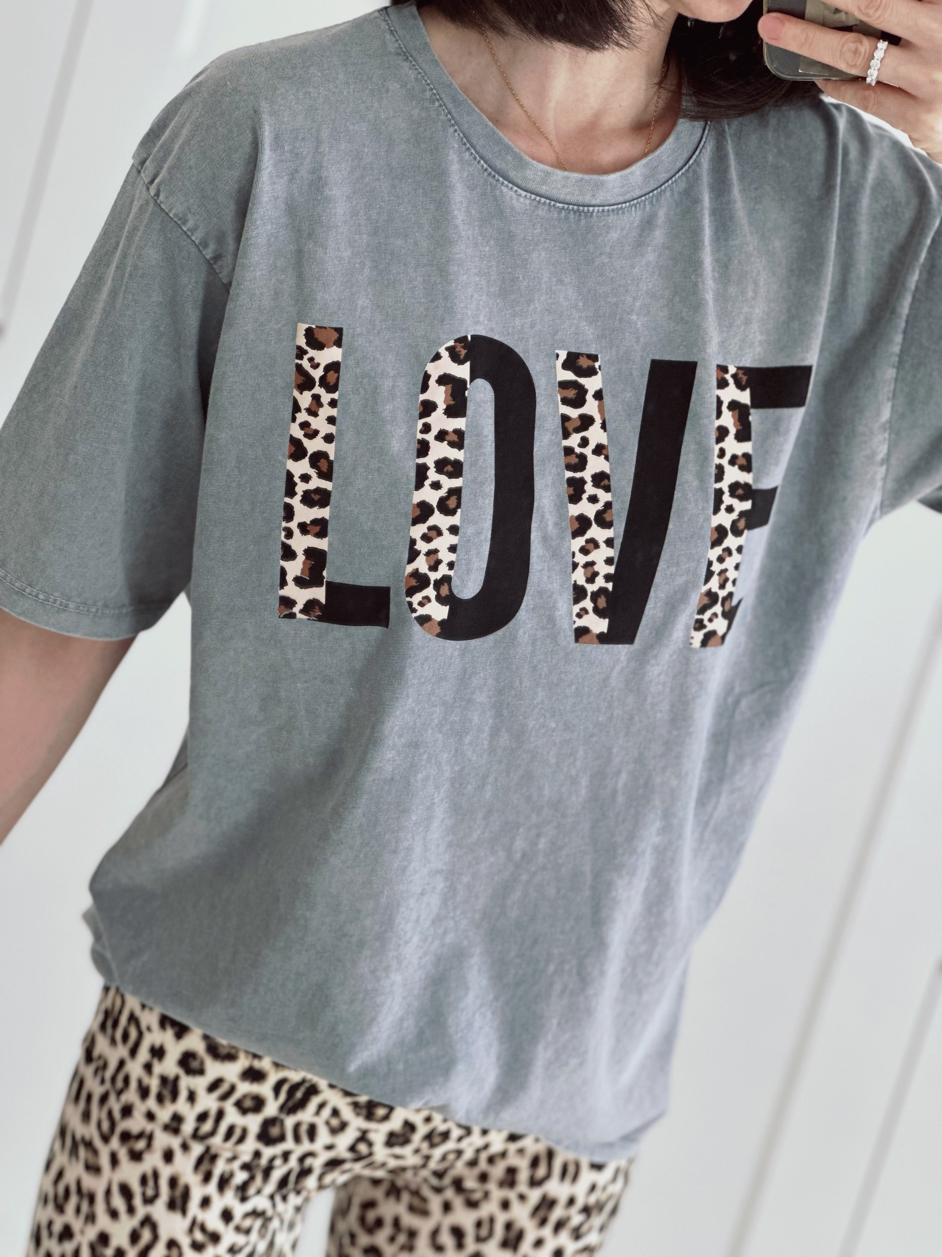 T-Shirt, Leo-LOVE (halb), 4 Farben