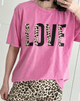 T-Shirt, Leo-LOVE (halb), 4 Farben