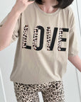 T-Shirt, Leo-LOVE (halb), 4 Farben