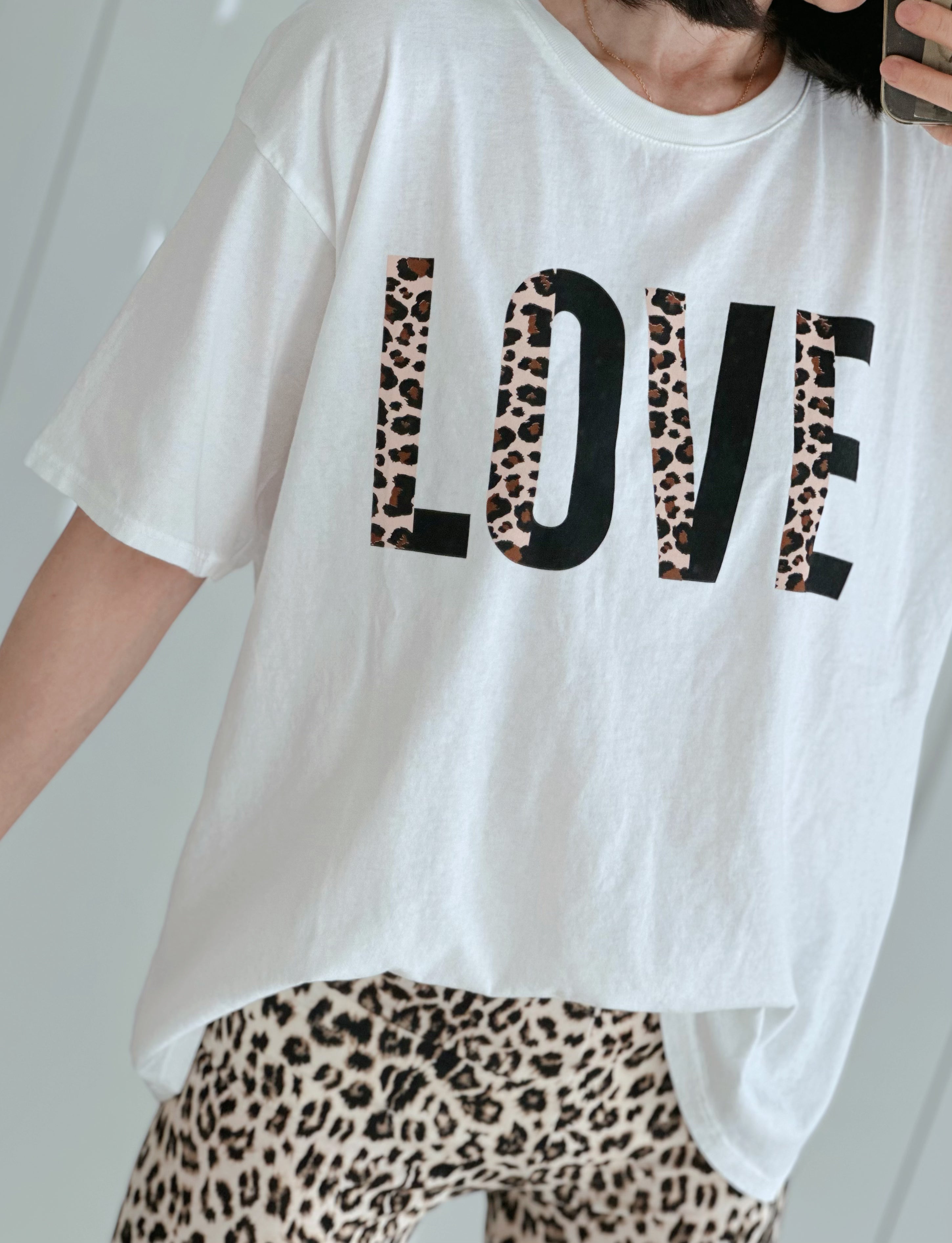 T-Shirt, Leo-LOVE (halb), 4 Farben