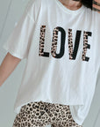 T-Shirt, Leo-LOVE (halb), 4 Farben