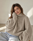 Pullover, flauschi, Stehkragen, 20+ Farben