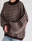 Pullover, Streifen, Kontrastkante, 5 Farben