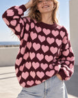 Pullover, Herzen, 6 Farben