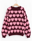 Pullover, Herzen, 6 Farben