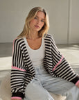 Strickjacke, Kontrastkanten