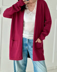 mittel-lange Strickjacke, 6 Farben