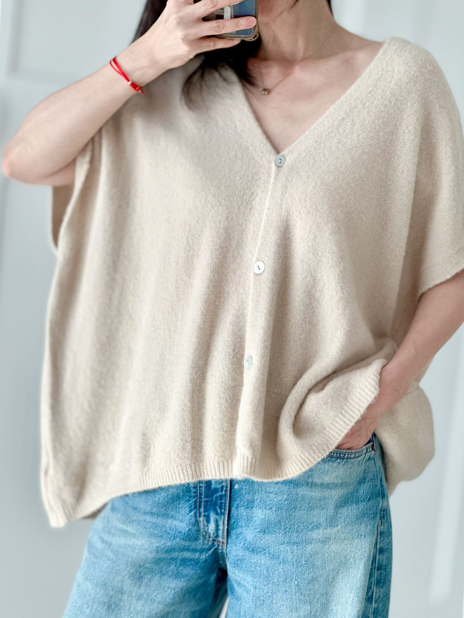 Strickweste, Alpaka, Oversize, 7 Farben