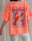 Sweat-T-Shirt, Lobster, 2 Farben