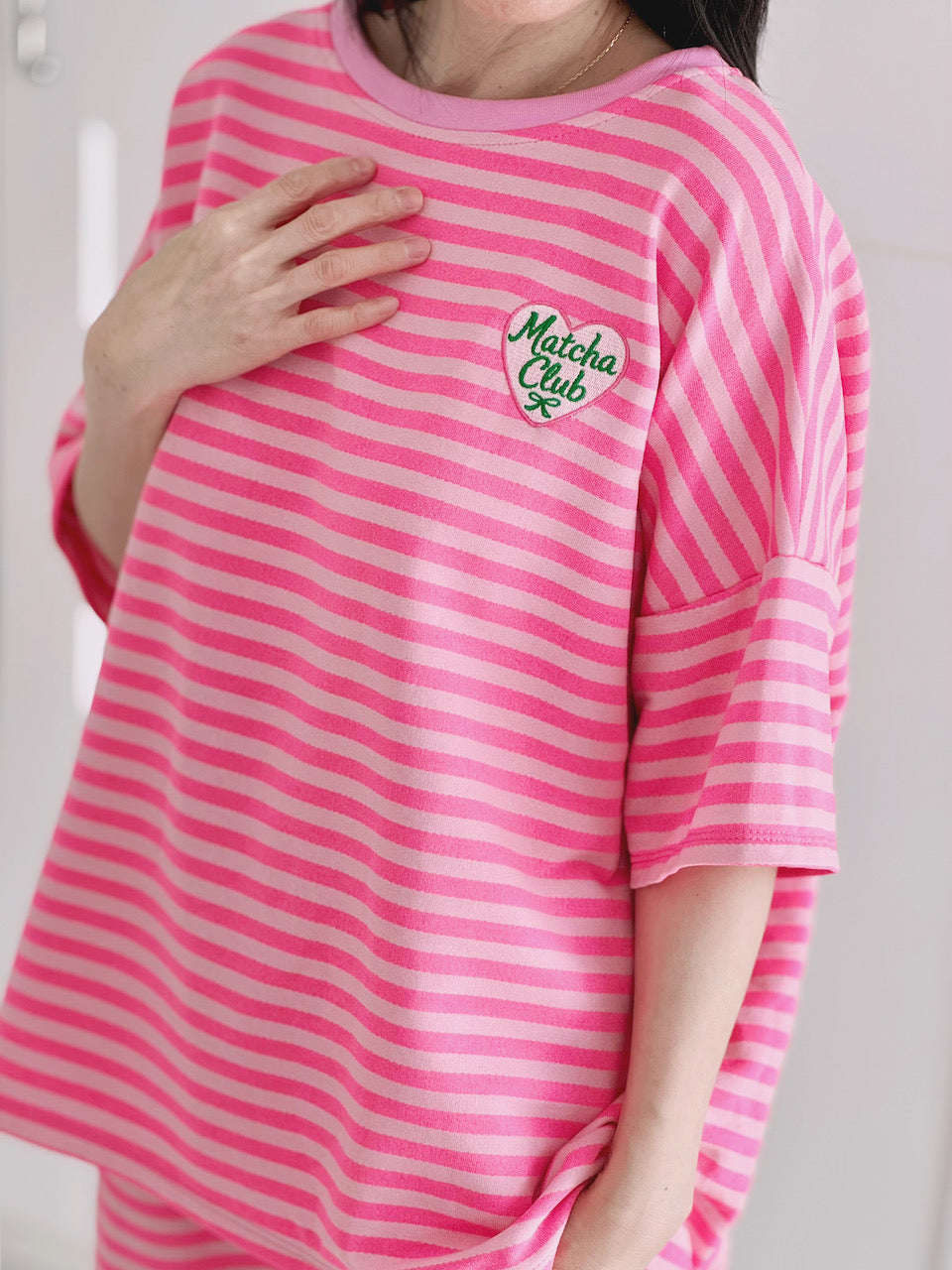 Sweat-T-Shirt, Matcha Club, 3 Farben