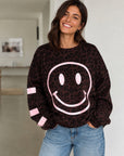 Sweatshirt, SMILE, Leo, Braun