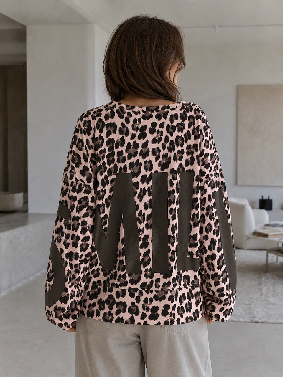 Sweatshirt, SMILE, Leo, Beige