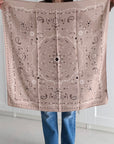 Quadratisches Paisley-Tuch, Beige