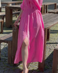 Musselin Wickelkleid, Neon-Streifen, 3 Farben