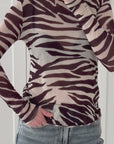 Longsleeve, Cashmere, Zebra
