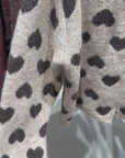 Strickjacke, Herzen, 2 Farben