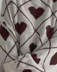 Pullover, Herzen & Argyle, Cremeweiß