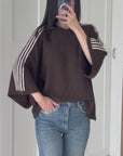 Pullover, flauschi, Kontraststreifen, 3 Farben