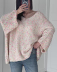 Pullover, flauschi, Konfetti, Cremeweiß