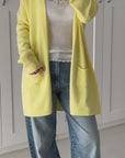 mittel-lange Strickjacke, 6 Farben