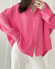 Musselin Bluse, regular, Sakura